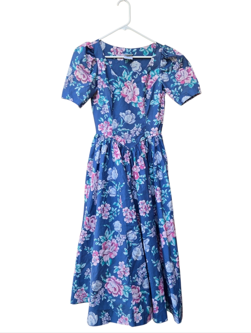 Vintage Laura Ashley Floral Prairie Cottagecore Dress US 8‎ Cotton